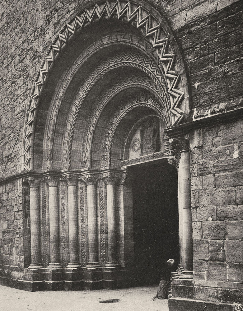 VOSGES. Épinal- Église. portail 1906 old antique vintage print picture